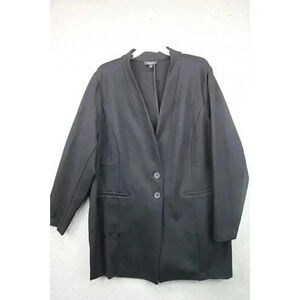 Torrid Women's Collarless Black Ponte Knit Blazer-Sz. 3-Office Wear